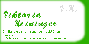 viktoria meininger business card